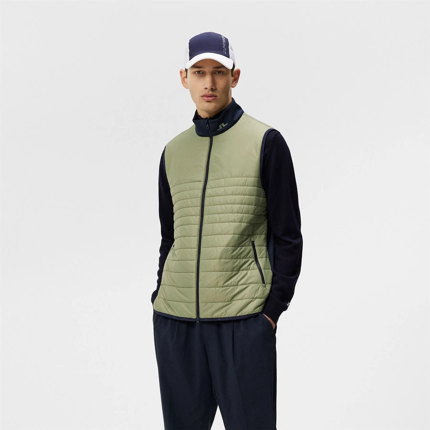 Martino LX Mid Quilt Hybrid Gilet Oil Green - SS24