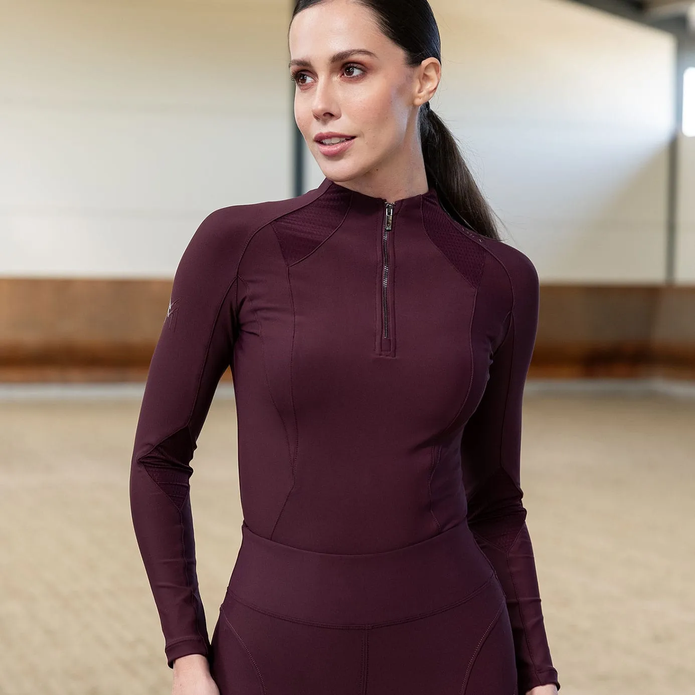 Maximilian Equestrian Frame Base Layer - Burgundy