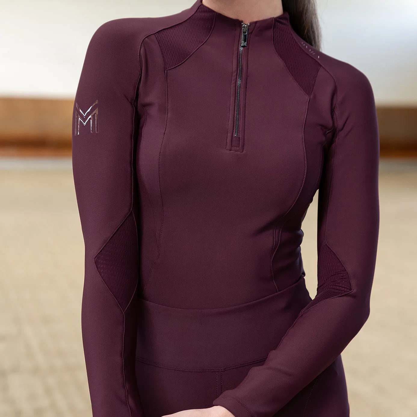 Maximilian Equestrian Frame Base Layer - Burgundy