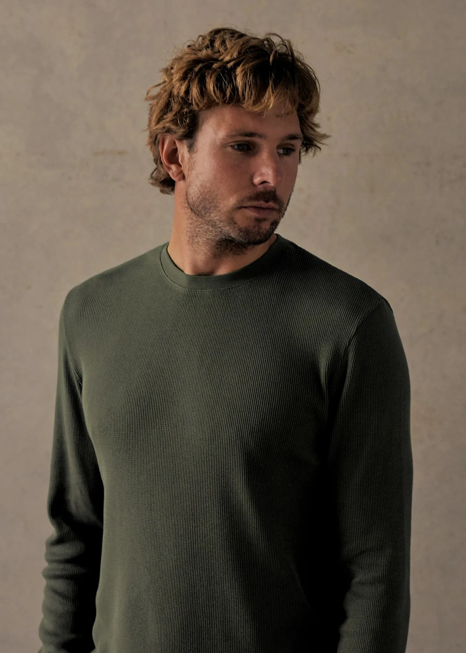 McTAVISH - Waffle Thermal Tee - Forest