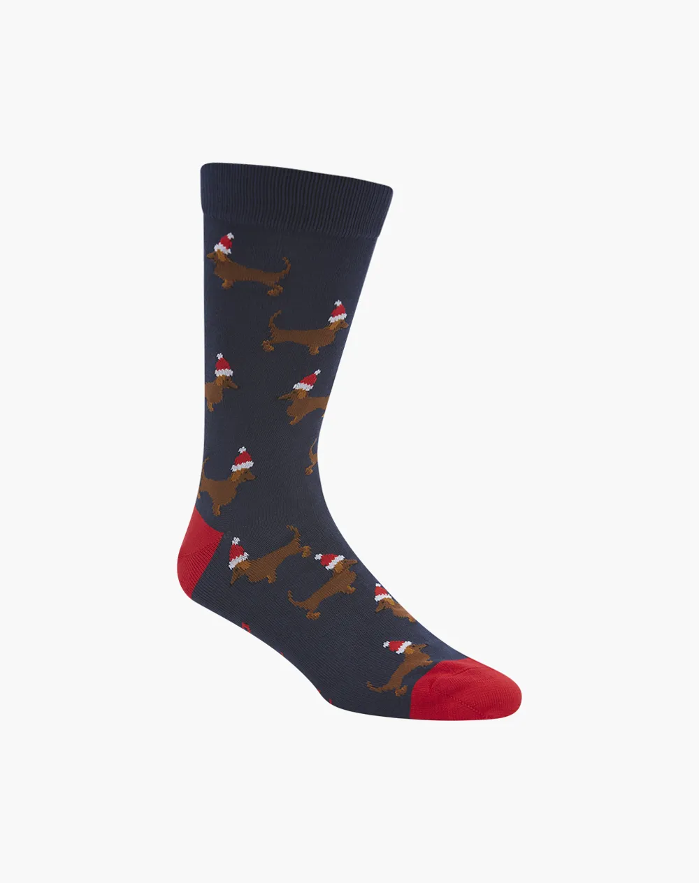 MENS CHRISTMAS DASH BAMBOO SOCK - NAVY