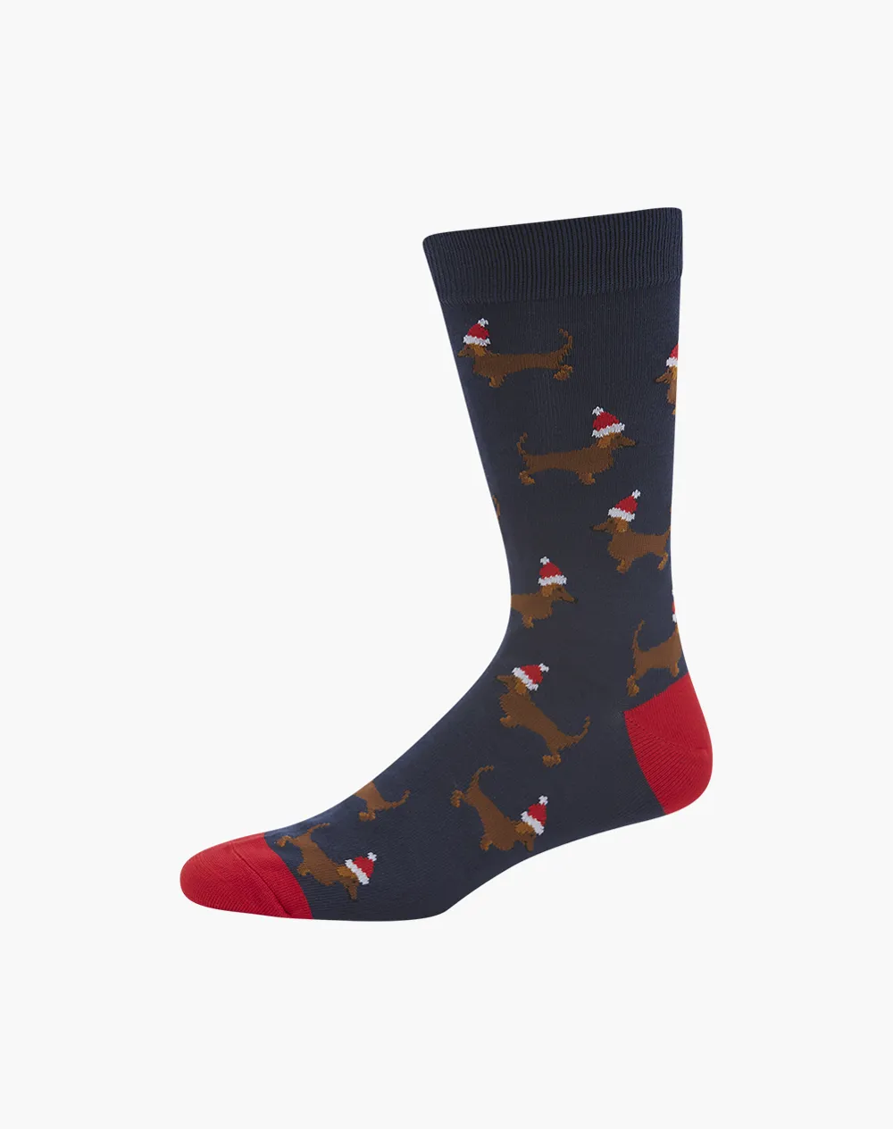 MENS CHRISTMAS DASH BAMBOO SOCK - NAVY