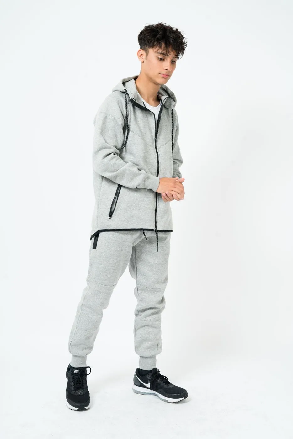 Mens Diagonal Stitching Tracksuit