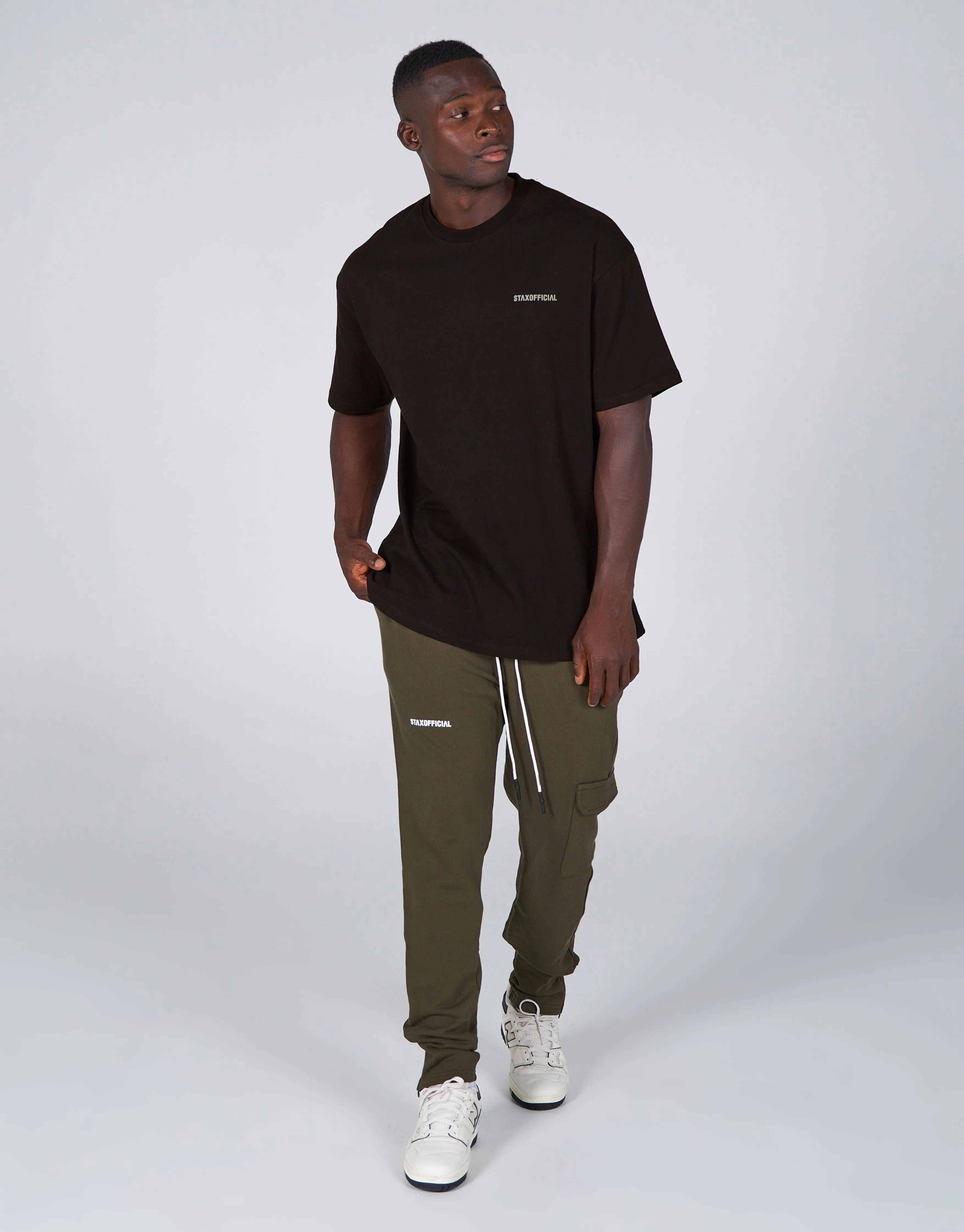 Mens Fitted Joggers - Khaki