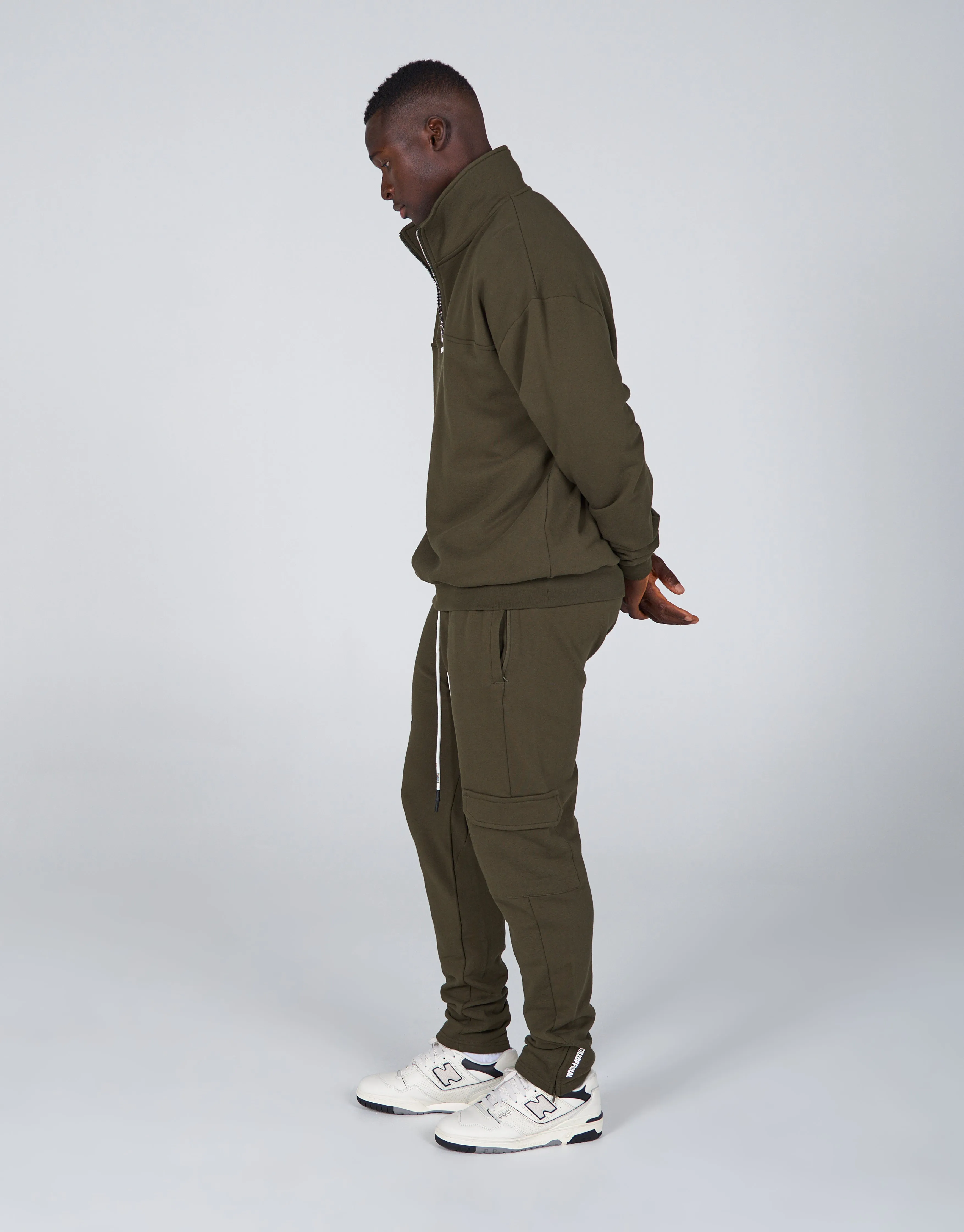 Mens Fitted Joggers - Khaki