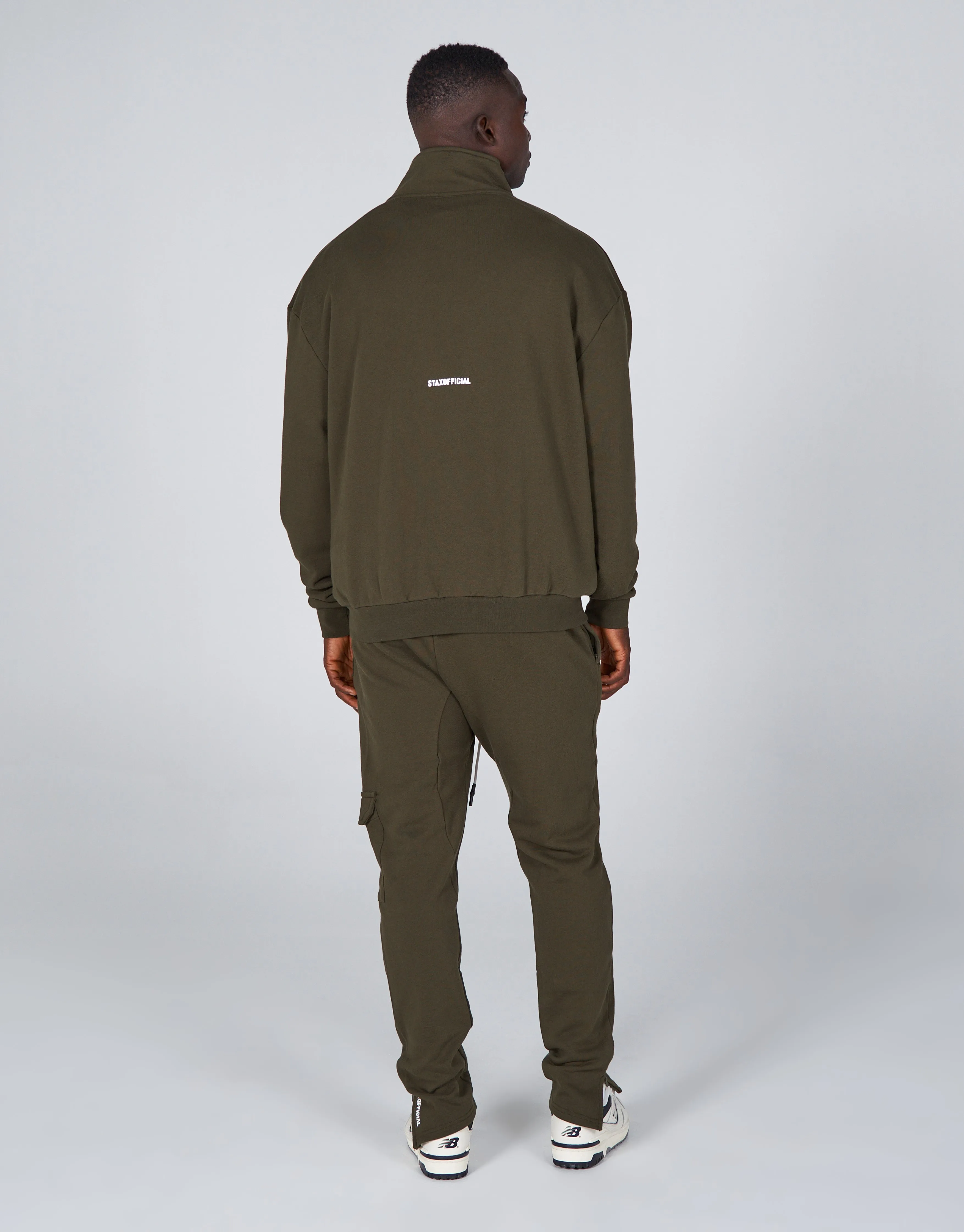 Mens Fitted Joggers - Khaki