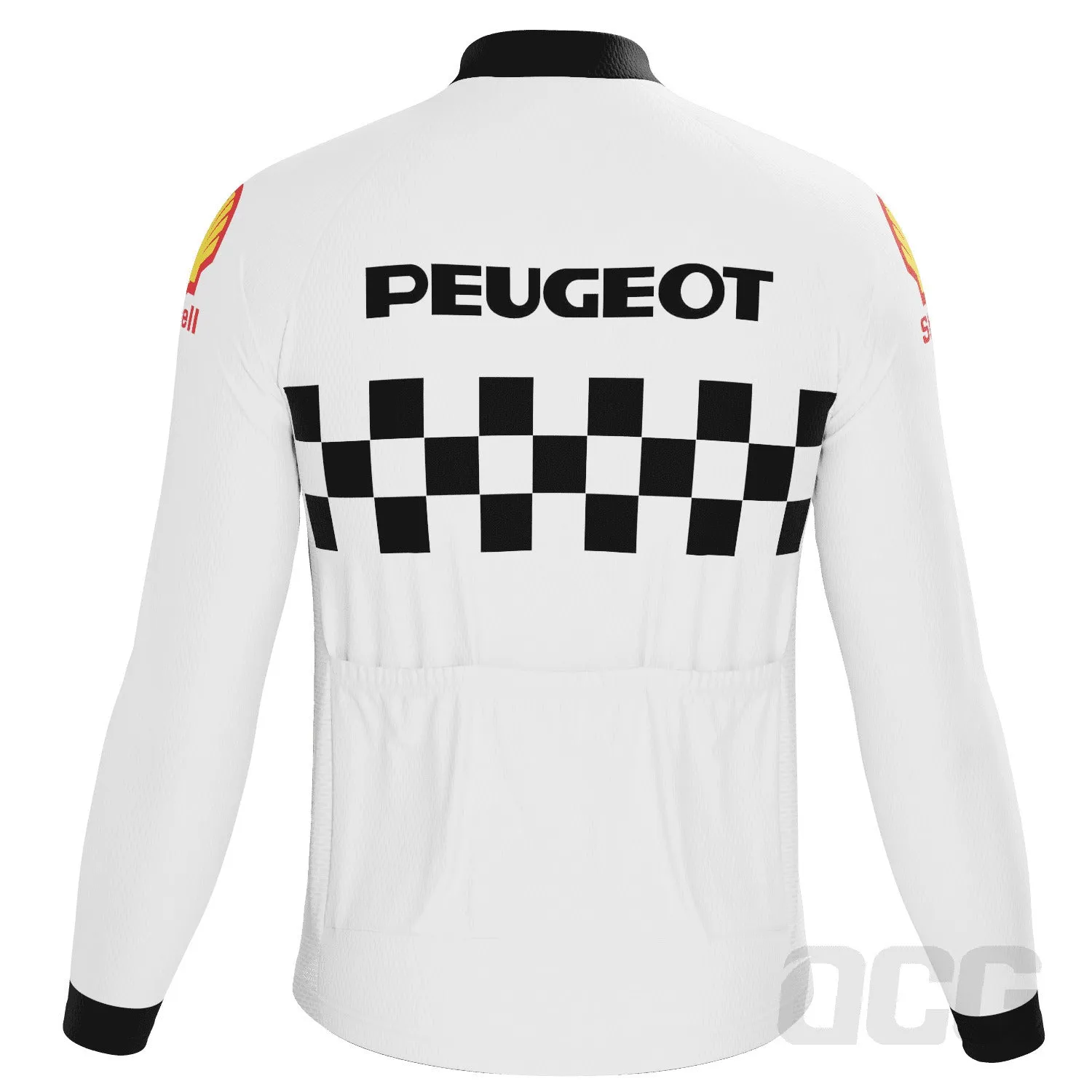 Men's Peugeot Shell Retro 1983 Long Sleeve Cycling Jersey