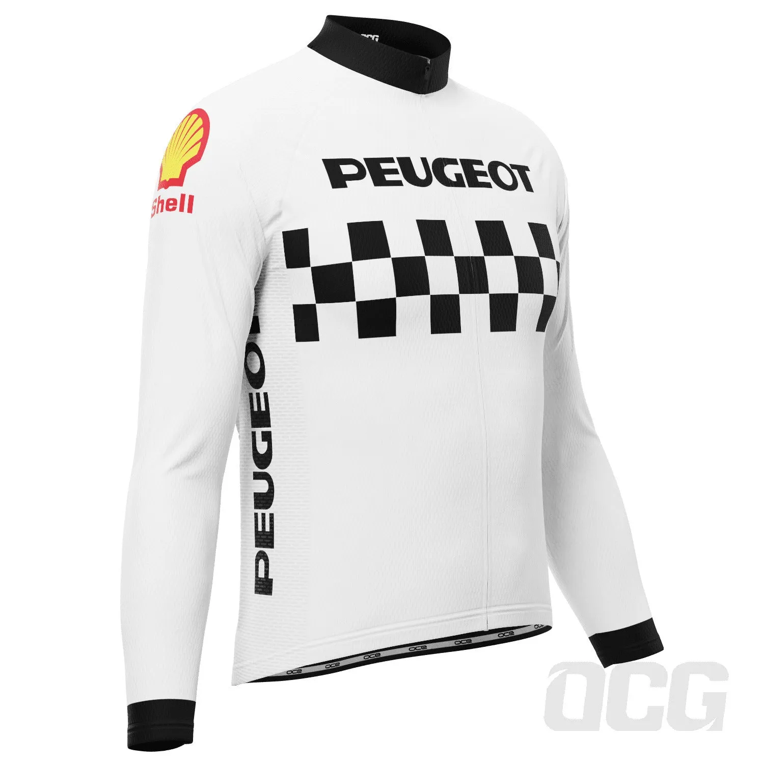 Men's Peugeot Shell Retro 1983 Long Sleeve Cycling Jersey