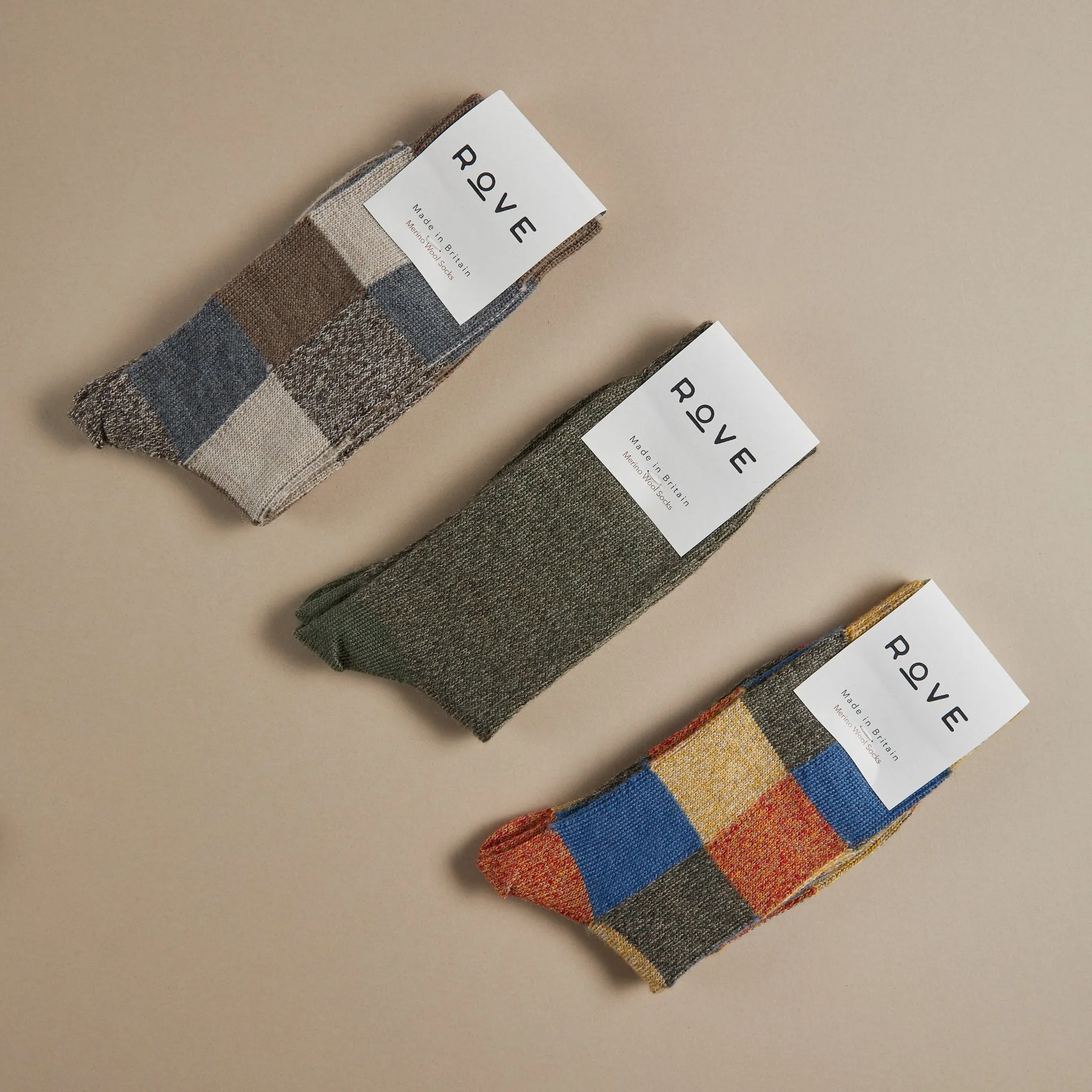 Merino Wool Socks - Moss Green