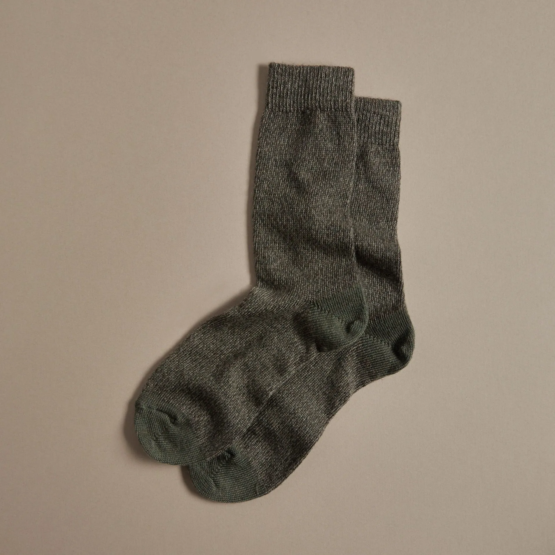 Merino Wool Socks - Moss Green