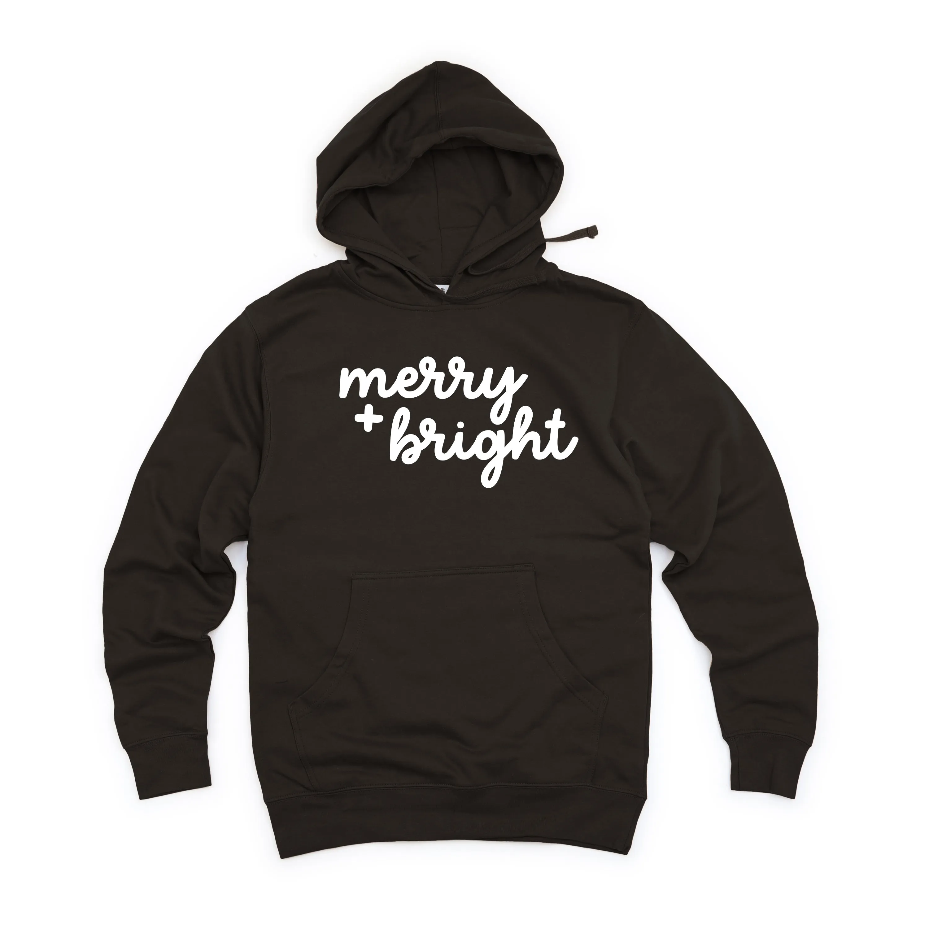 Merry and Bright Bold Cursive | Hoodie Set