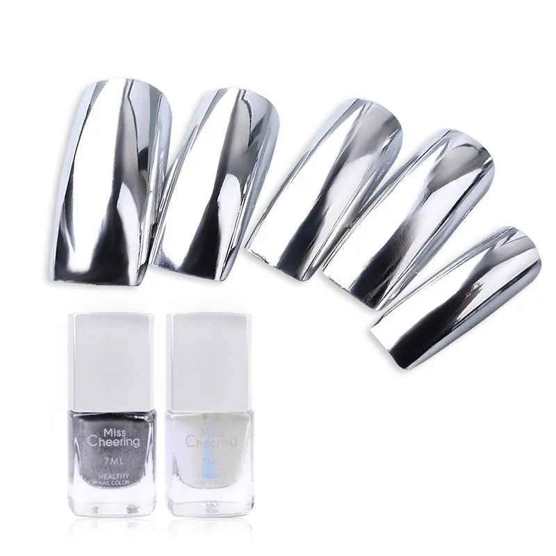 Mirror Silver Nail Polish Base Coat Manicure Nail Treament