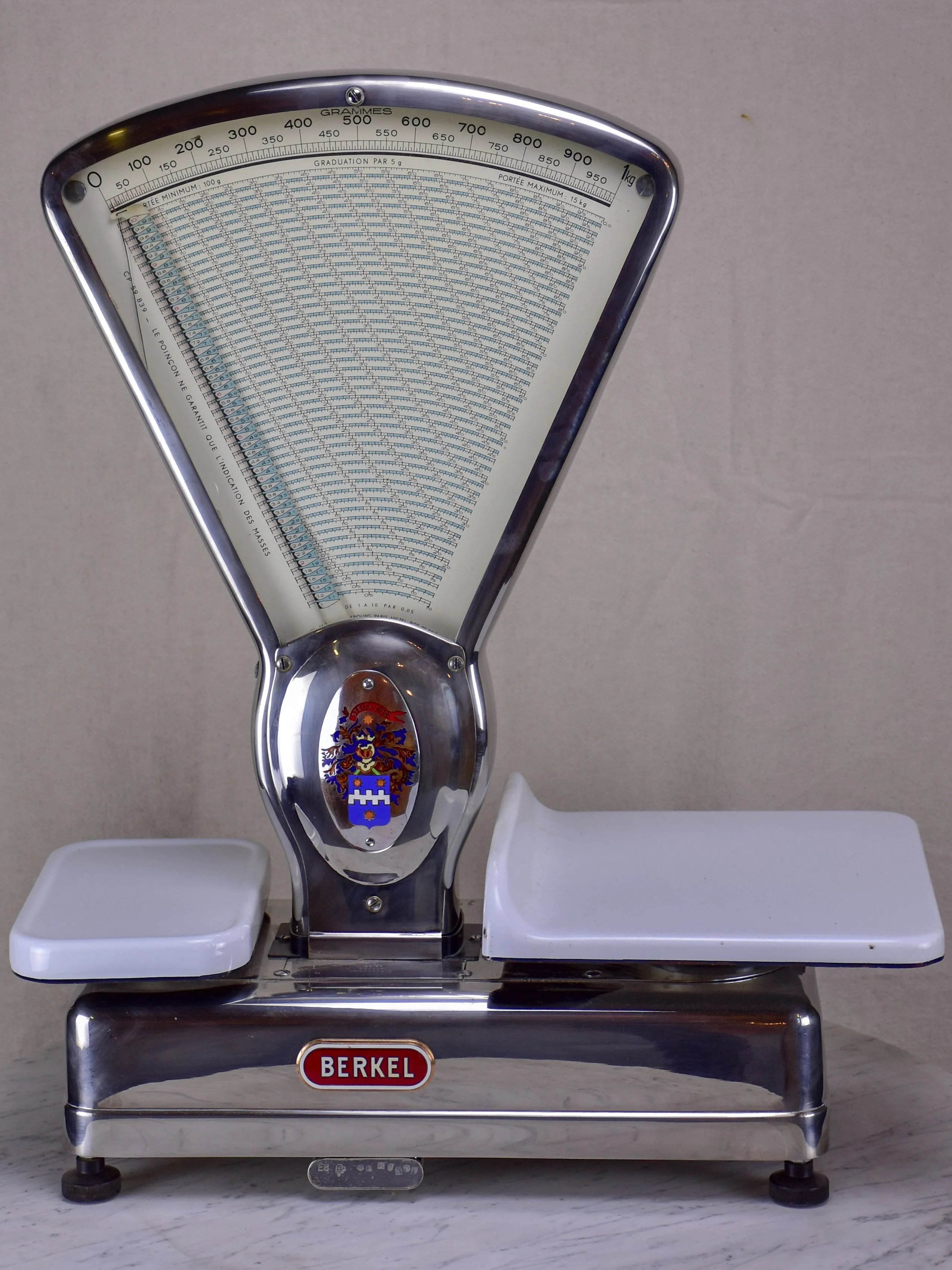 Mirrored Berkel shop scales from the 1960's