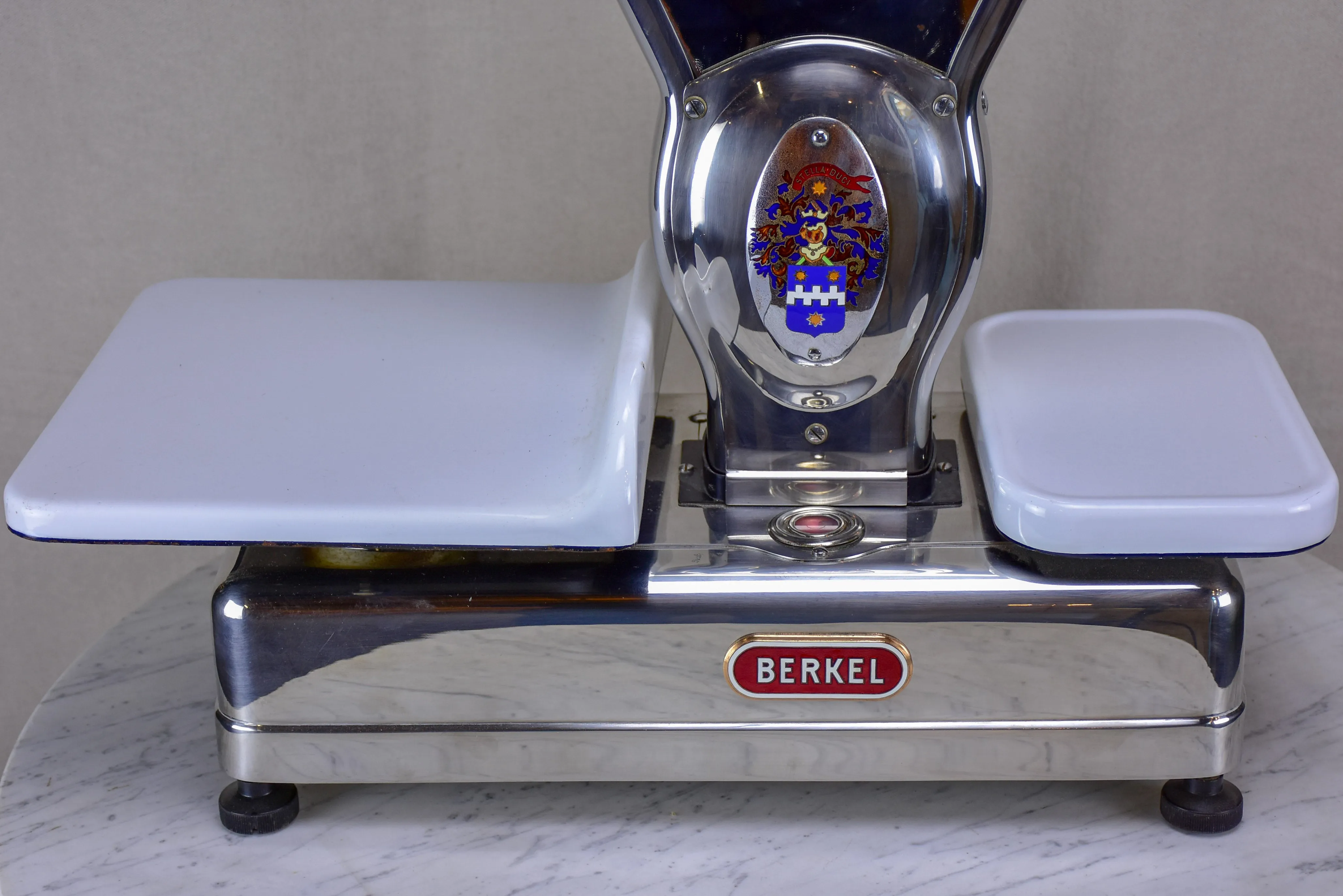 Mirrored Berkel shop scales from the 1960's