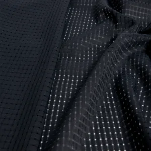 Navy Grid Micro-motif Fabric 1272