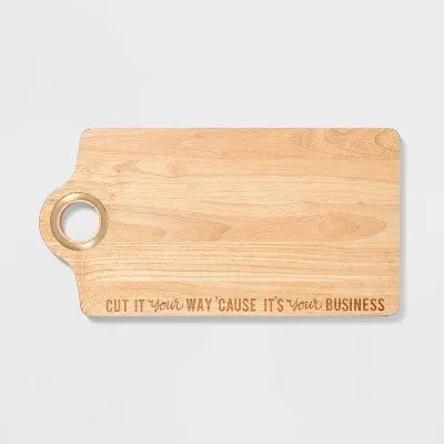 New - Wood Cutting Board "Cut It Your Way Cause It's Your Business" - Tabitha Brown