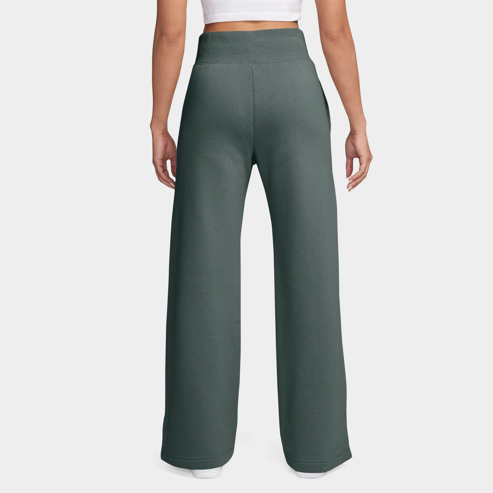 Nike Sportswear Women's Phoenix Fleece High Rise Wide Leg Pants Vintage Green / Jade Horizon