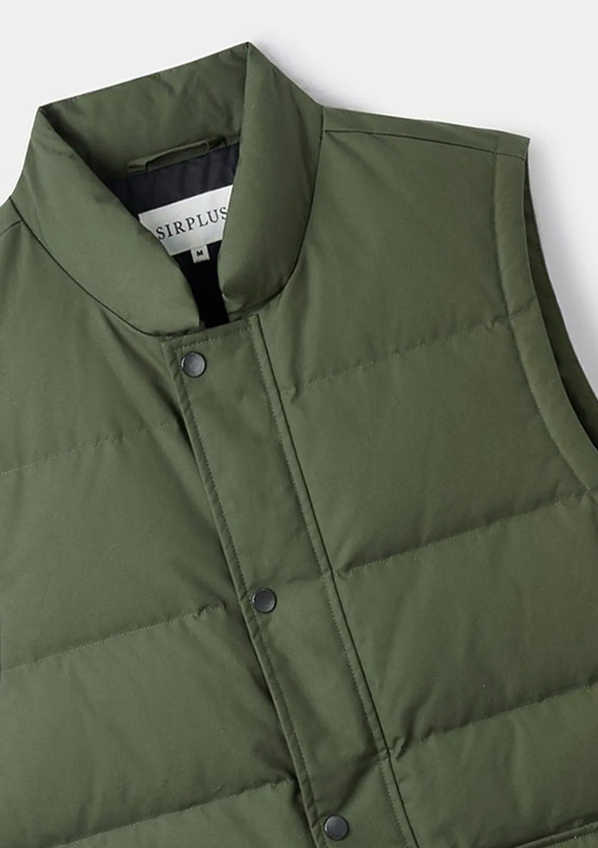 Olive Ventile Organic Cotton Down Gilet