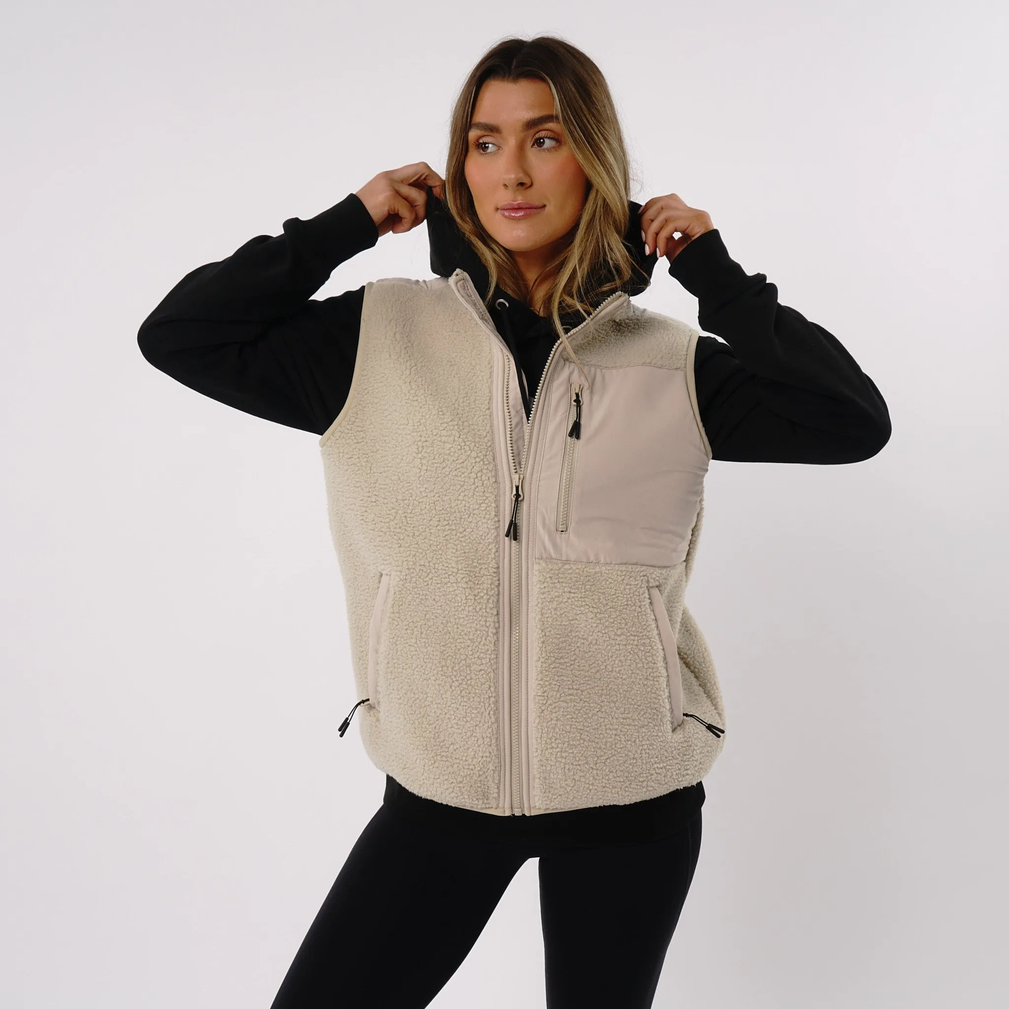 Omnitau Women's Burford Soft Feel Fleece Gilet - Cream