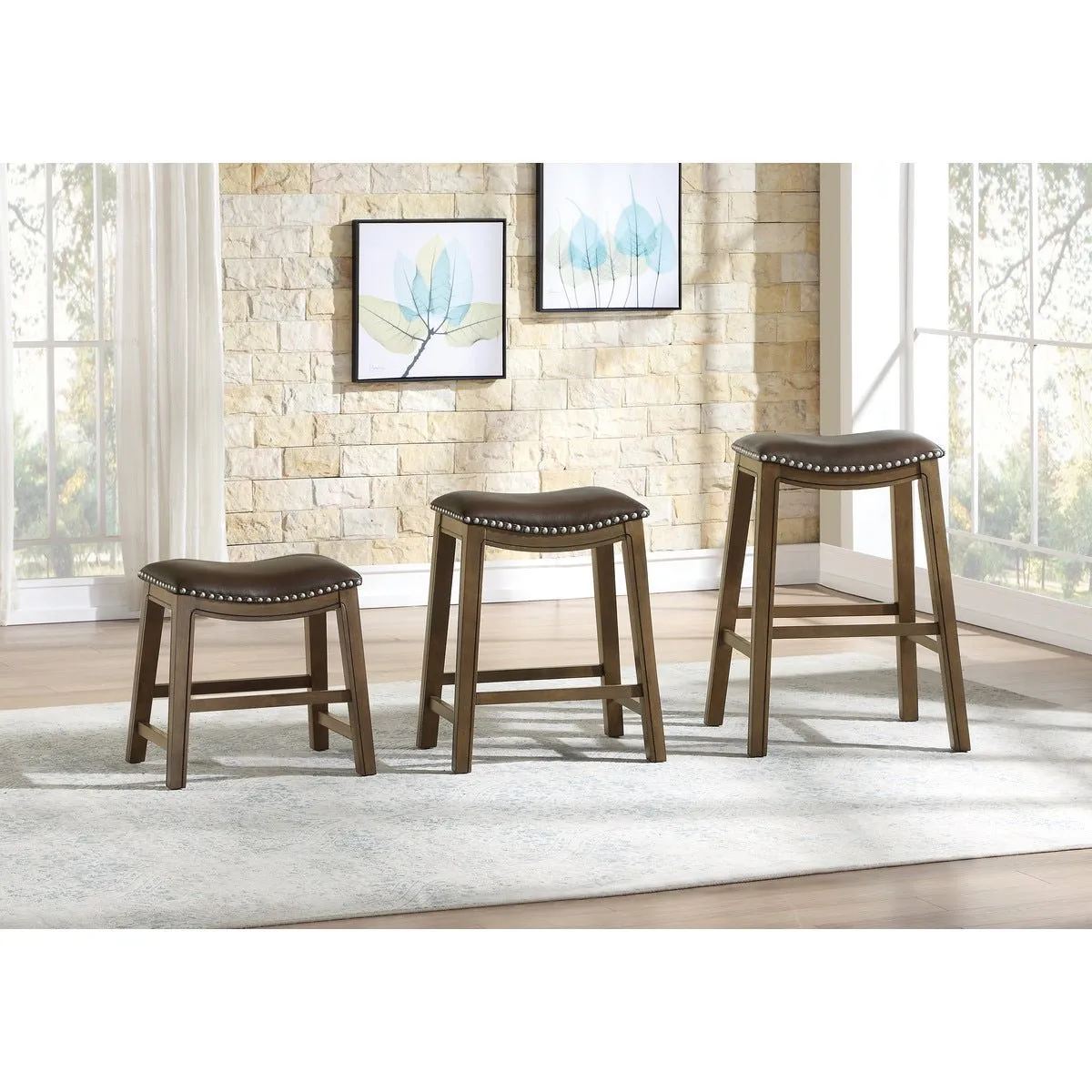 Ordway Pub Height Stool, Brown