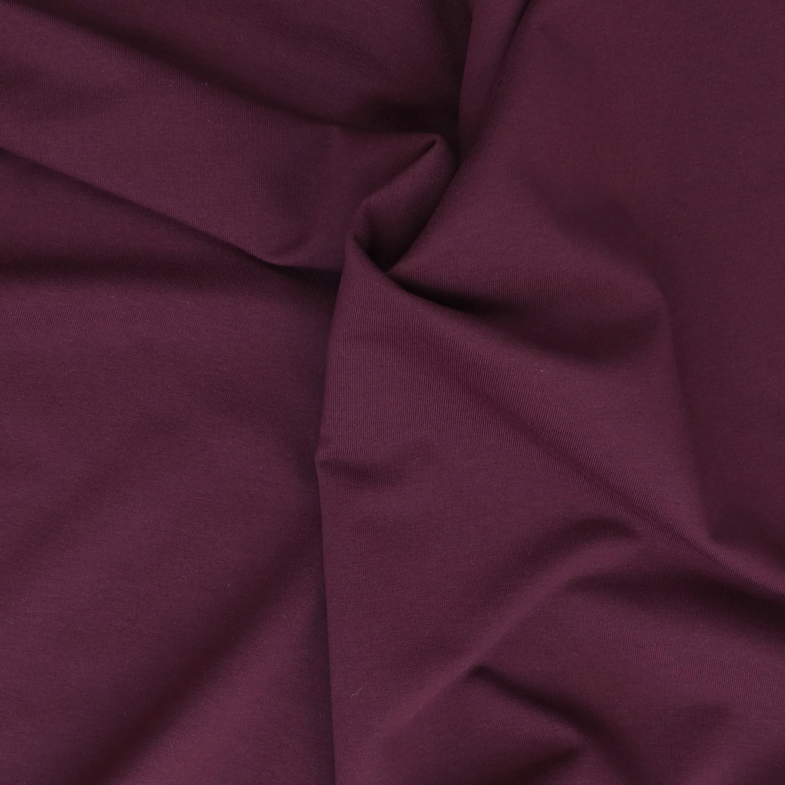 Organic Cotton French Terry - Aubergine Purple