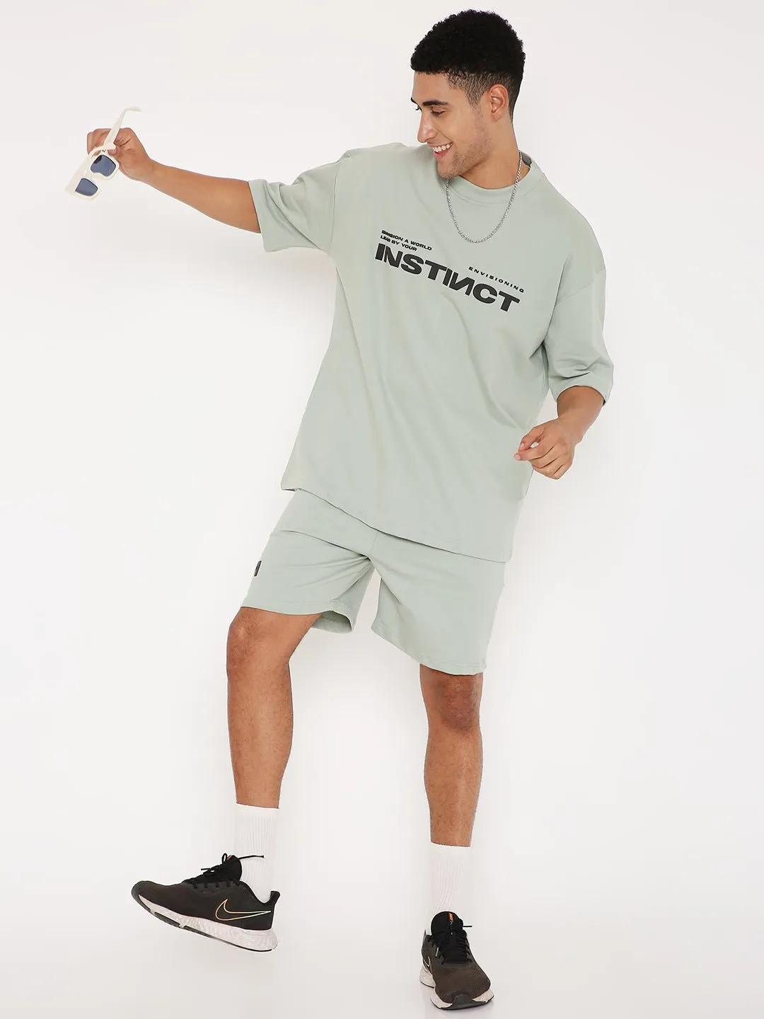 Oversized T-shirt - Camping Green