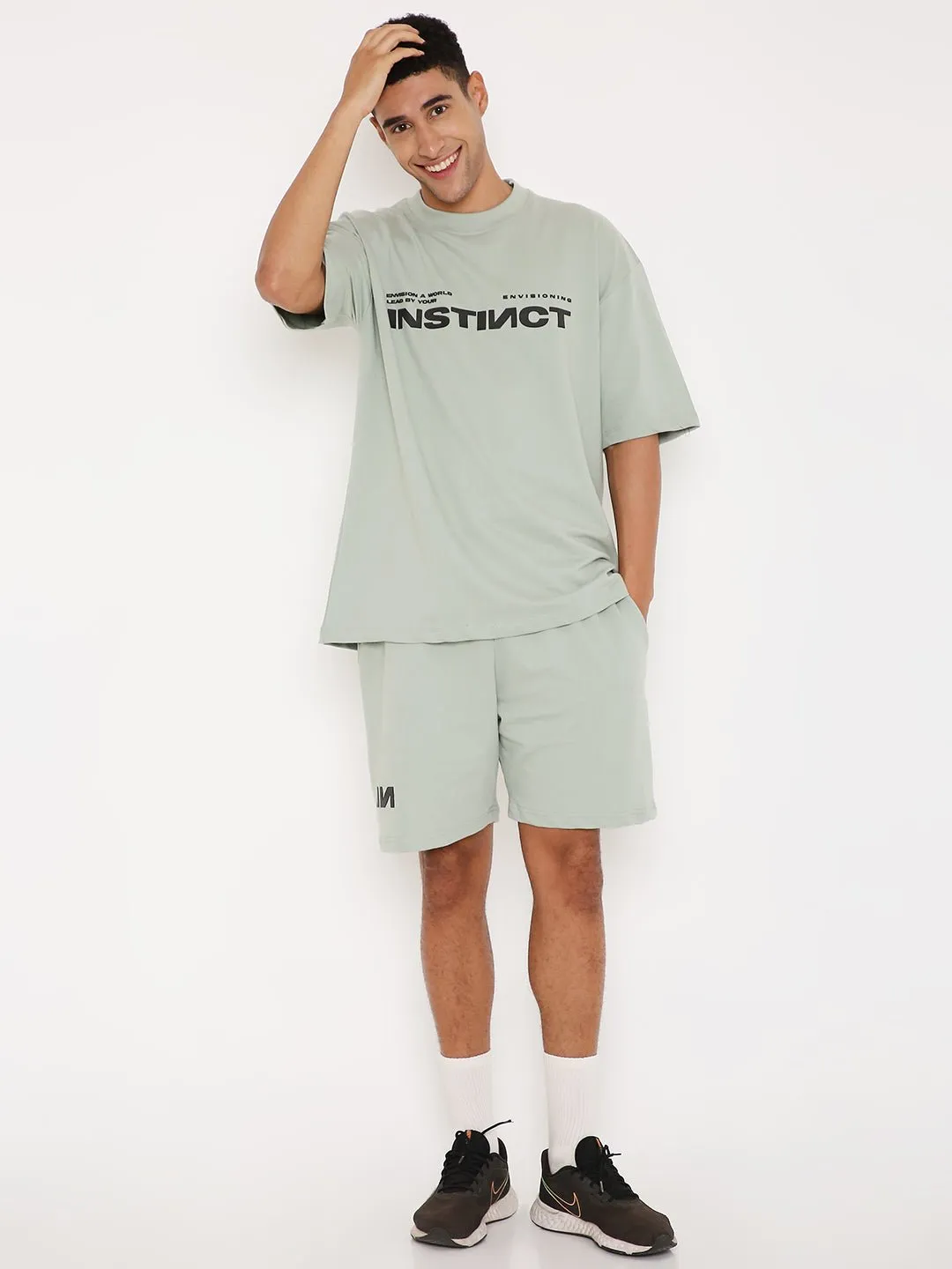 Oversized T-shirt - Camping Green