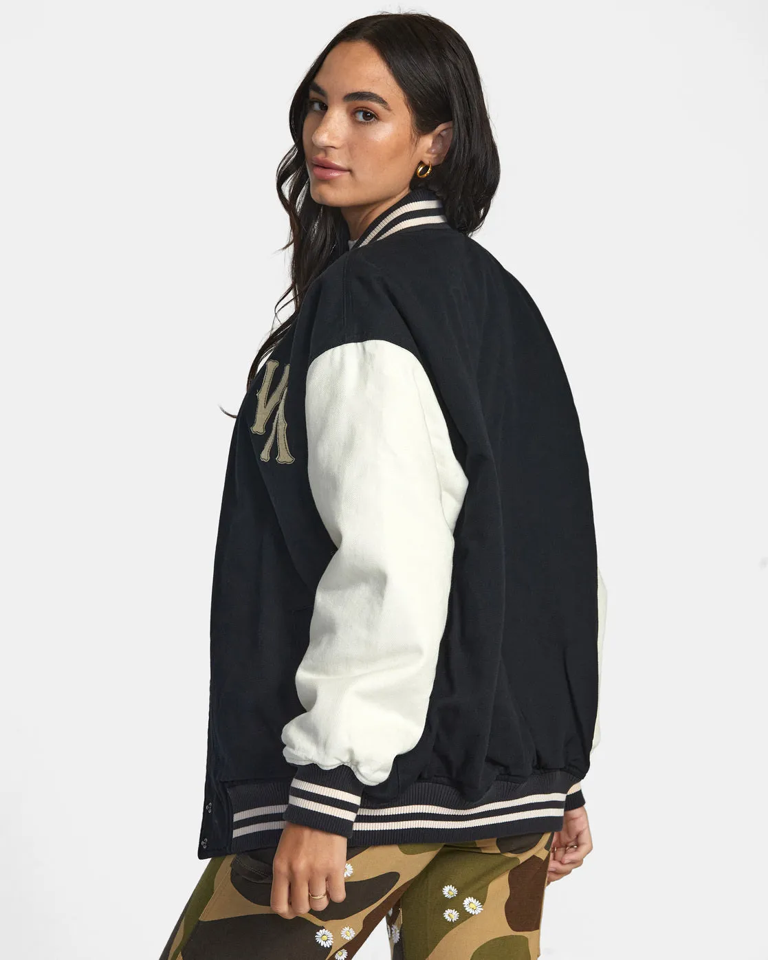 Packin Letterman Jacket - Pirate Black