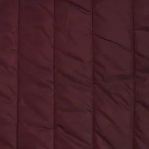 Quilted Coating - Burgundy