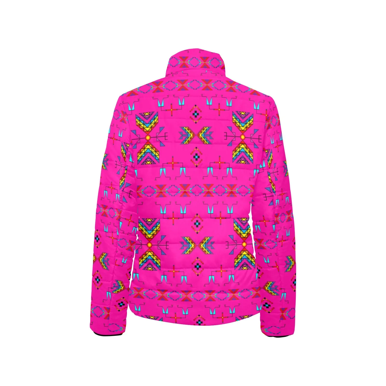 Rainy Chief Rainbow Hot Pink Women's Padded Jacket