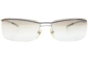 Ralph Lauren Polo Jeans Antonio OX73 Silver Rimless Italy Sunglasses