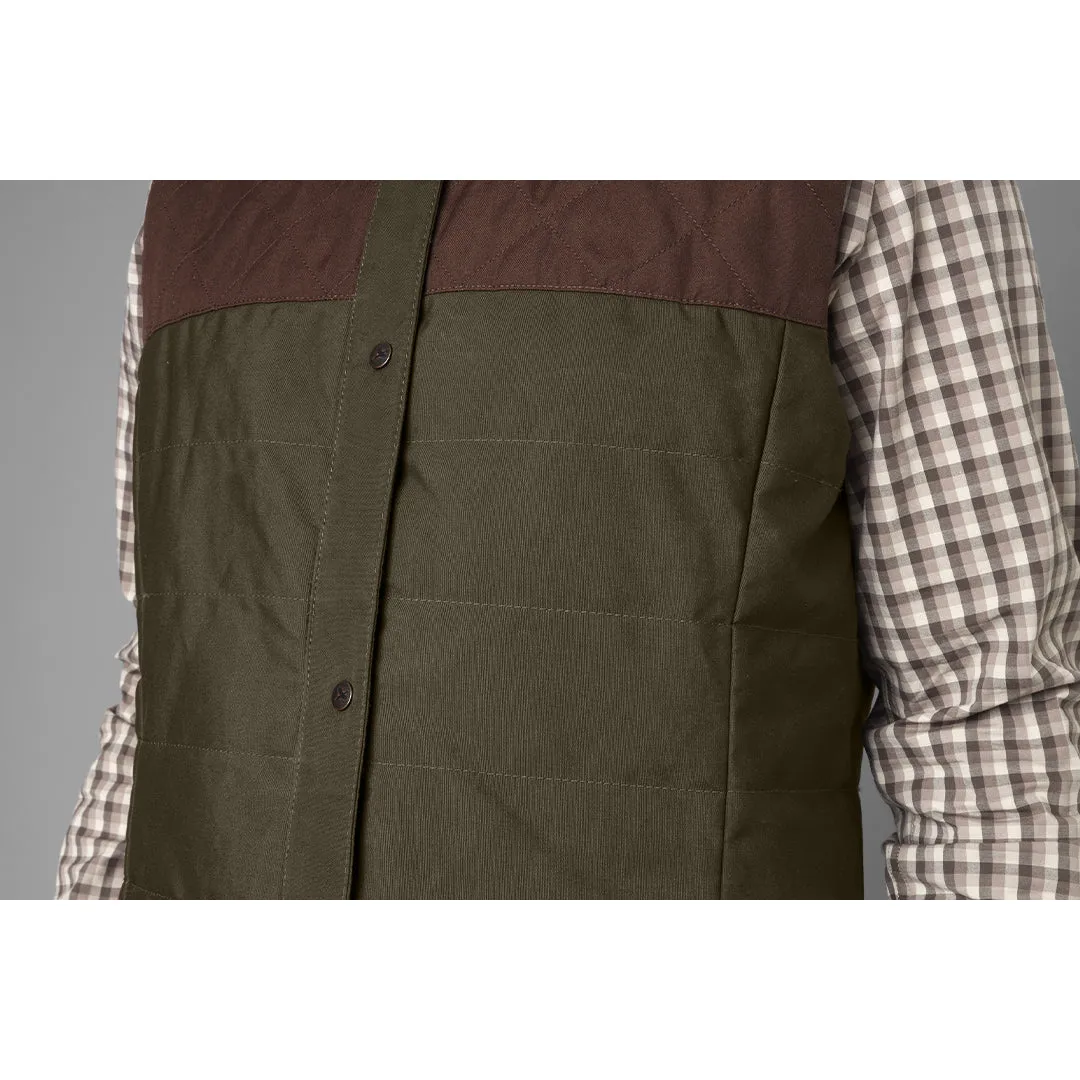 Retrieve Lady Waistcoat - Dark Warm Olive/Burgundy by Harkila