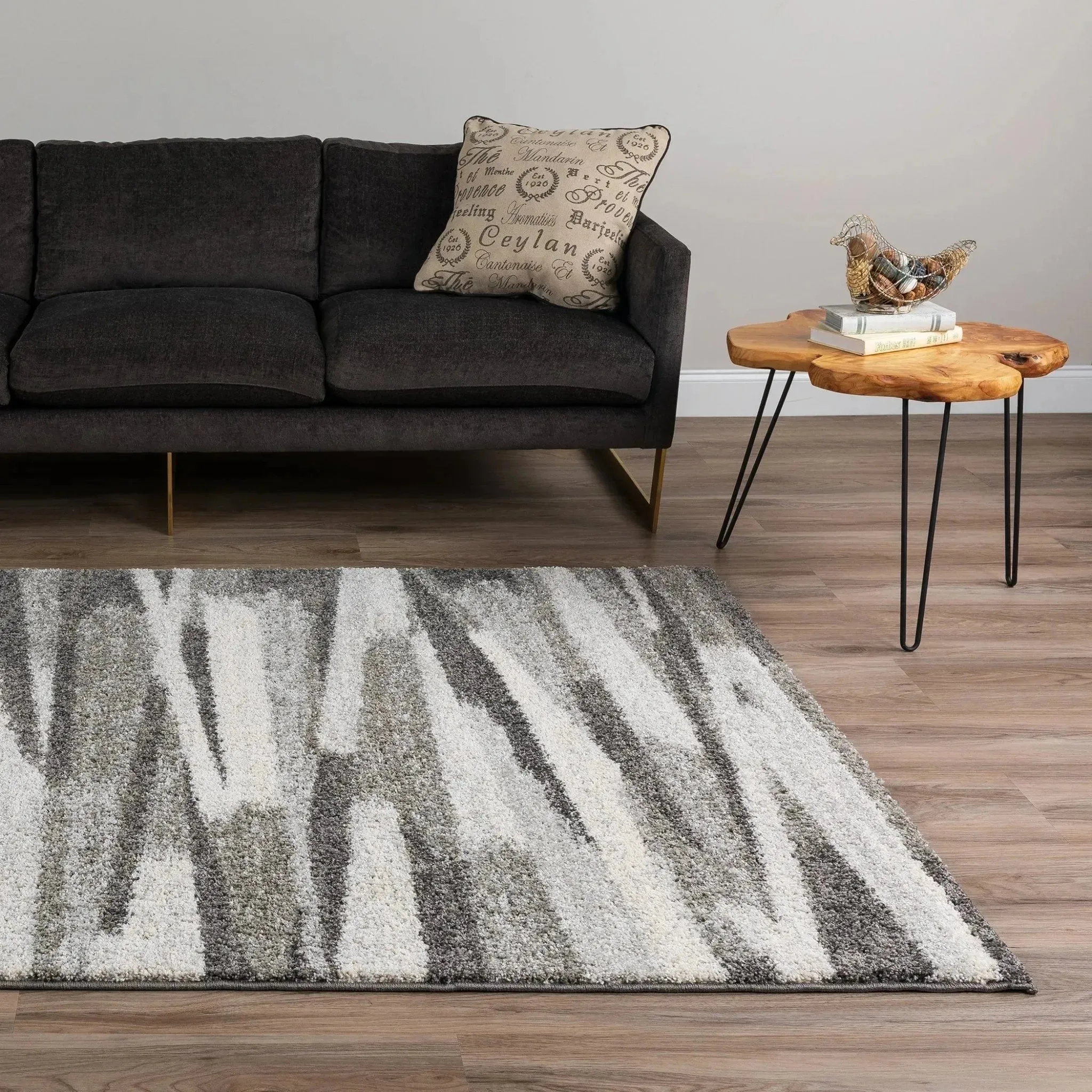 Rocco RC7 Charcoal Rug