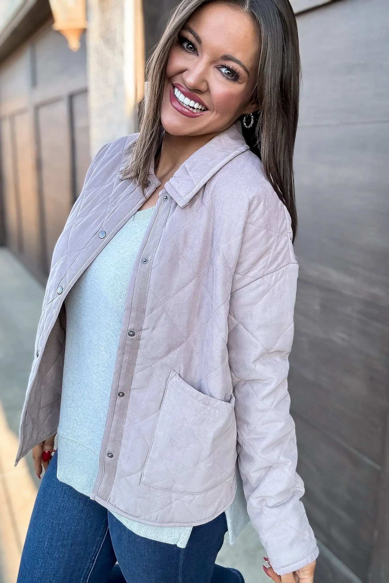 Sand Blush Quilted Jacket