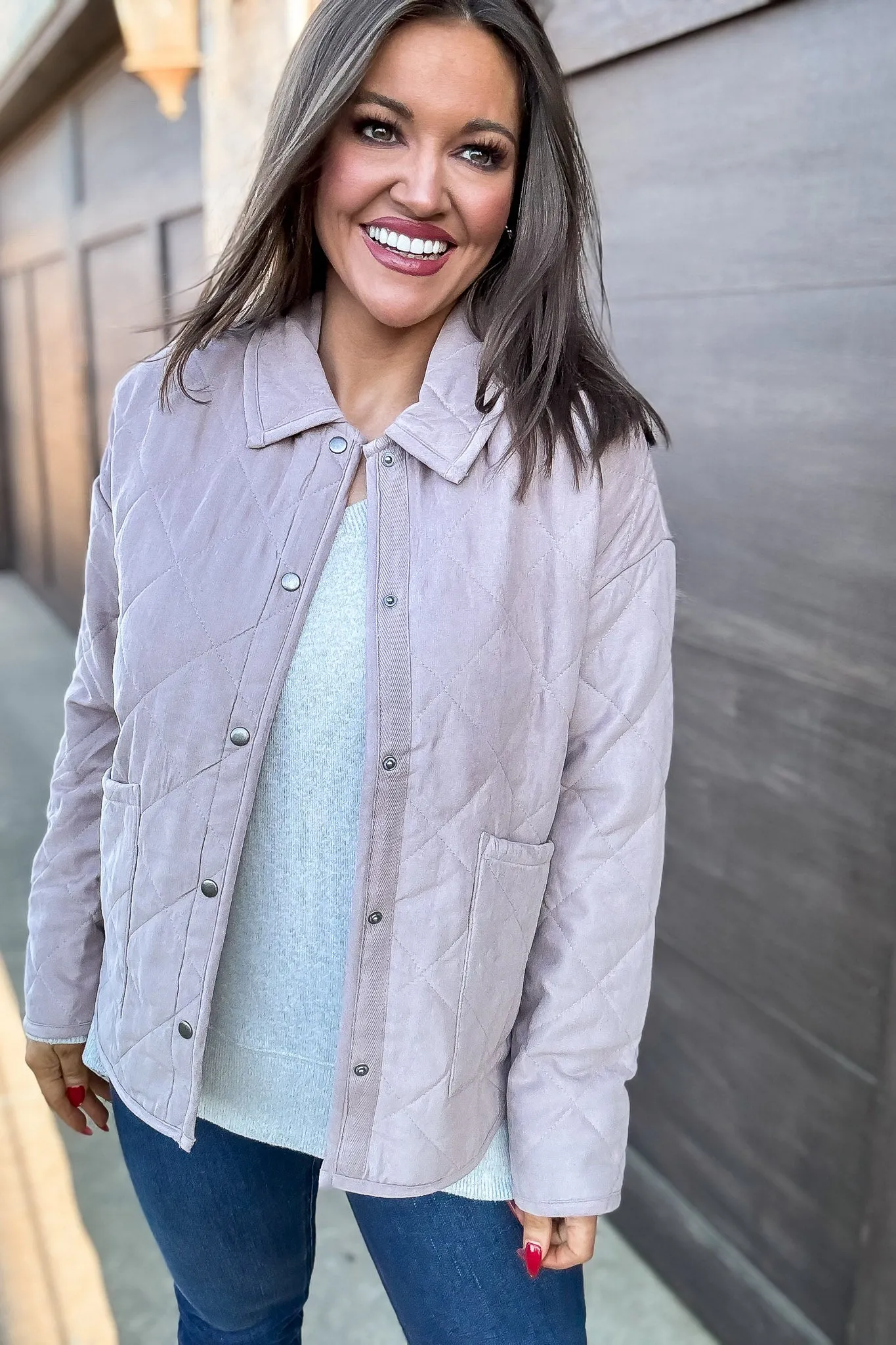 Sand Blush Quilted Jacket