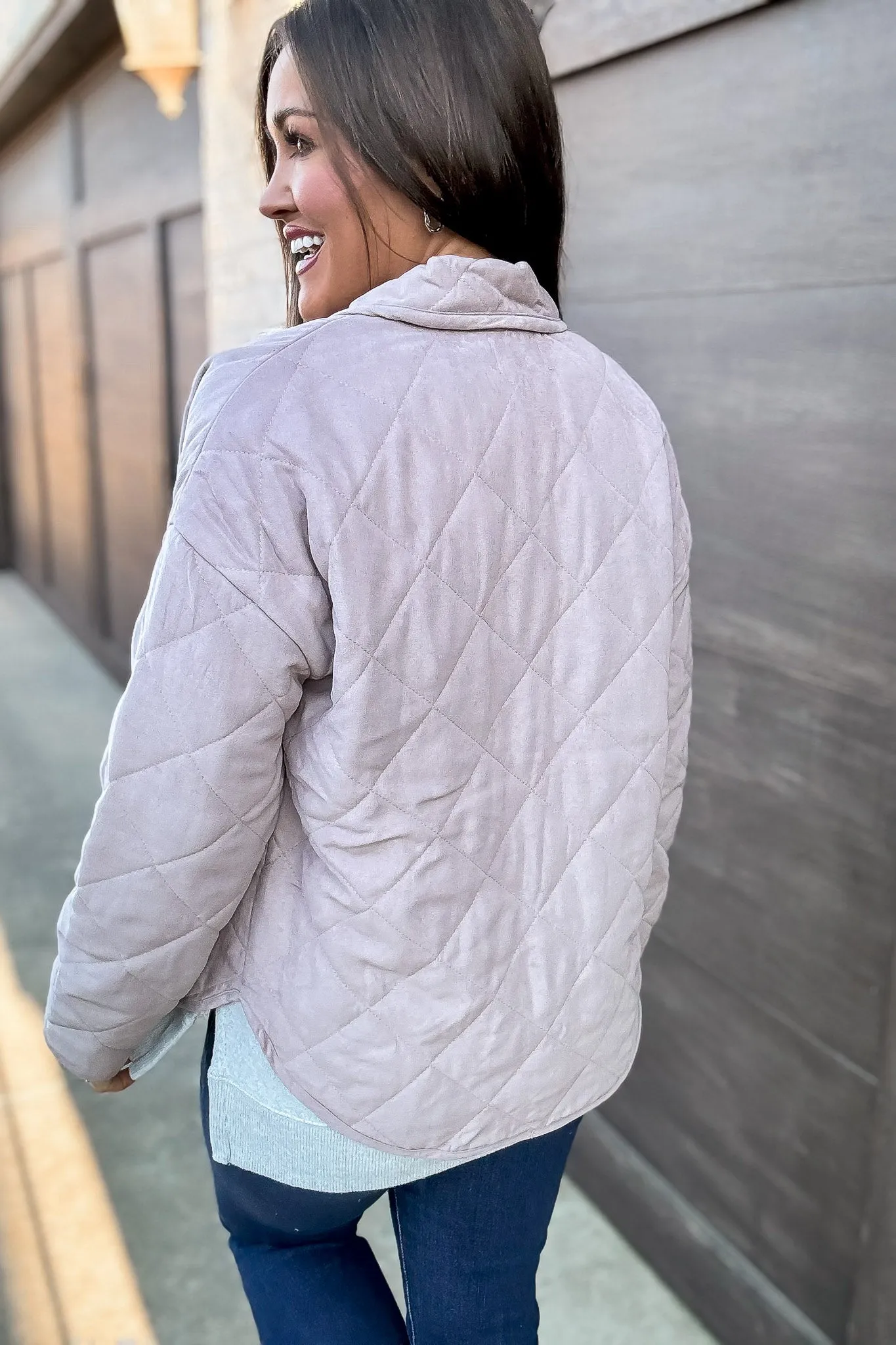 Sand Blush Quilted Jacket