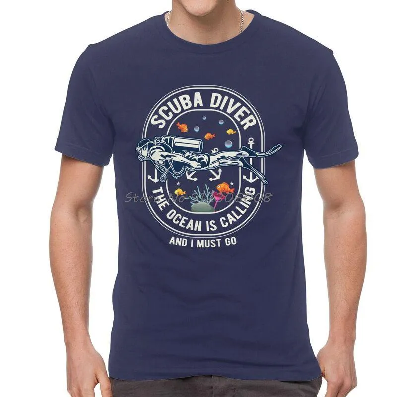 Scuba diving T-Shirt for Men |  Scuba Diver the Ocean is Calling