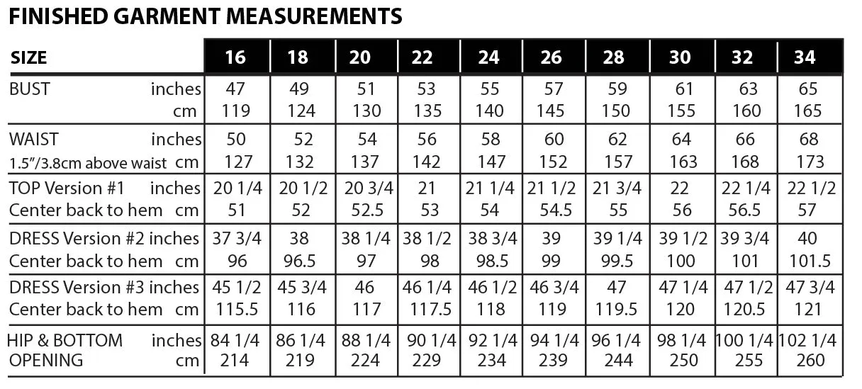 Sew House Seven - Romey Gathered Dress & Top - Size 16-34