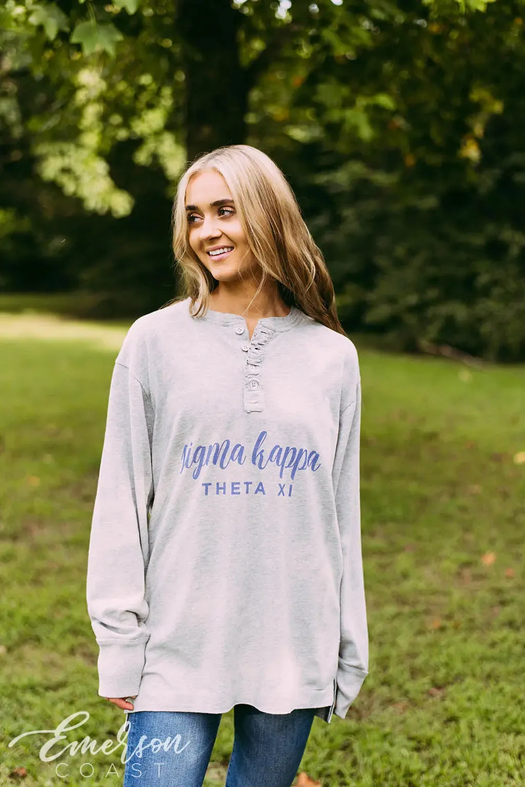 Sigma Kappa PR Long Sleeve Henley