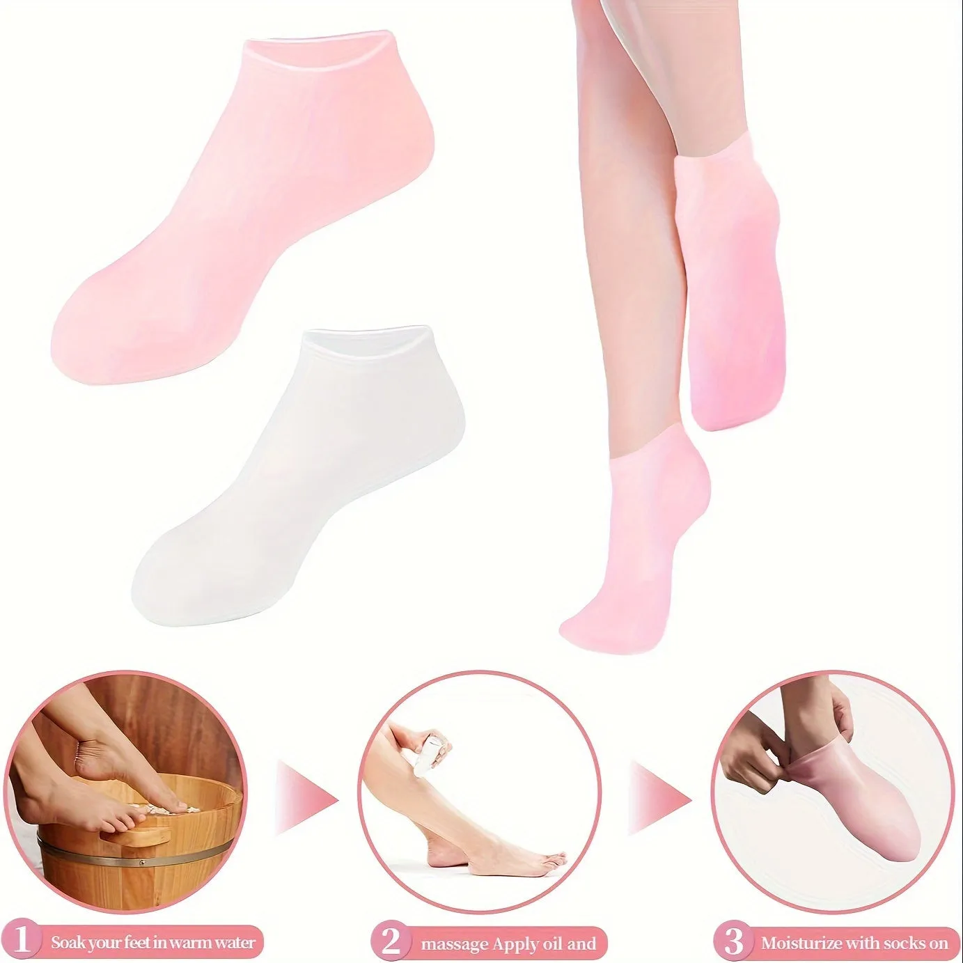 Silicone Gel Aloe Socks Ultimate Foot Care Solution