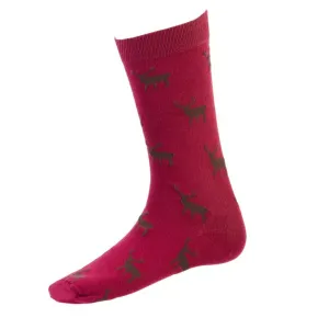 Stag Cotton Socks by House of Cheviot