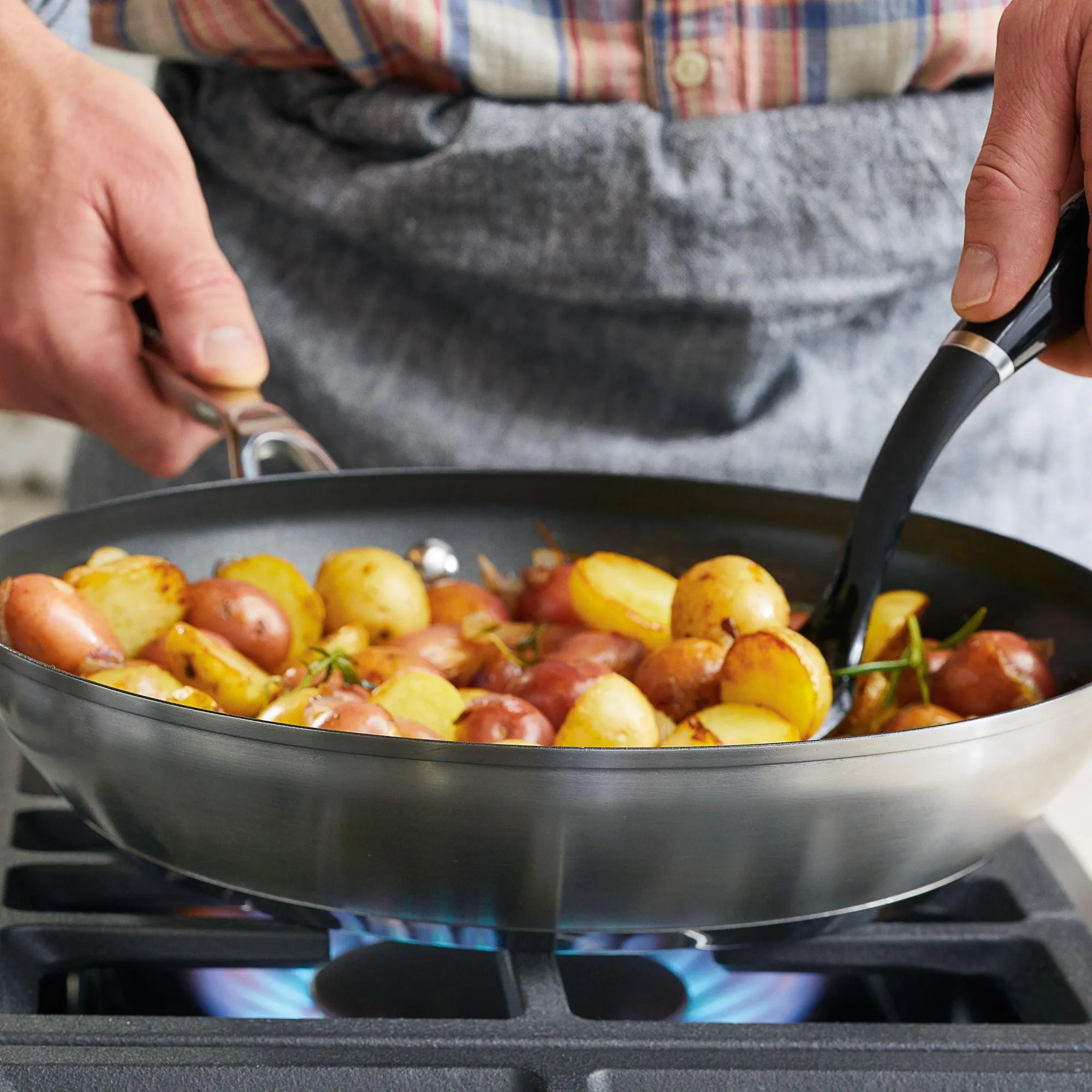 Stainless Steel 3-Ply Base Nonstick Frying Pan