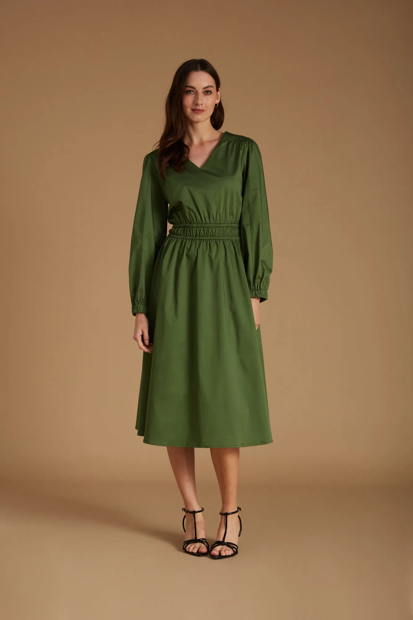 Stella Dress Forest Green