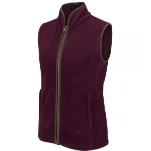 Stenton Ladies Fleece Gilet Merlot by Hoggs of Fife