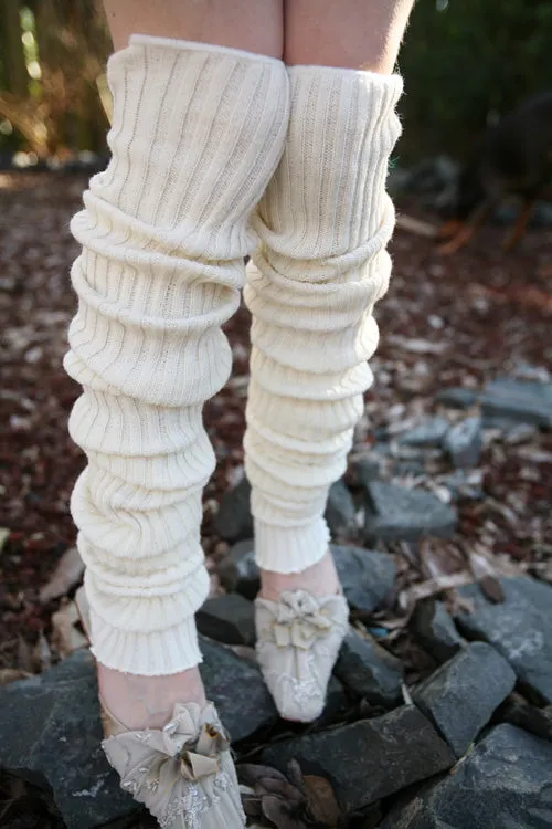 Super-Long Ribbed Leg Warmers