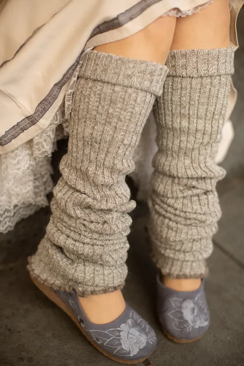 Super-Long Ribbed Leg Warmers