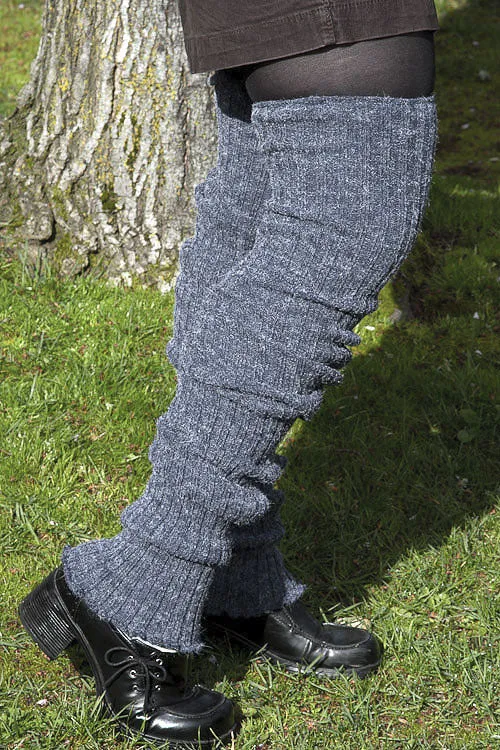 Super-Long Ribbed Leg Warmers