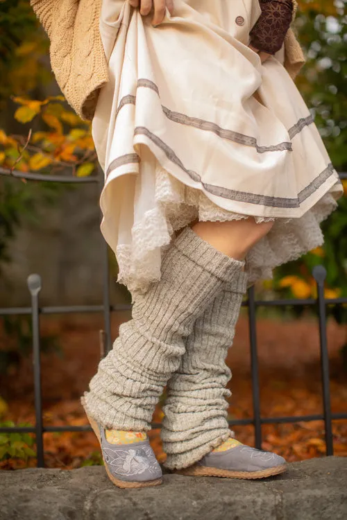 Super-Long Ribbed Leg Warmers