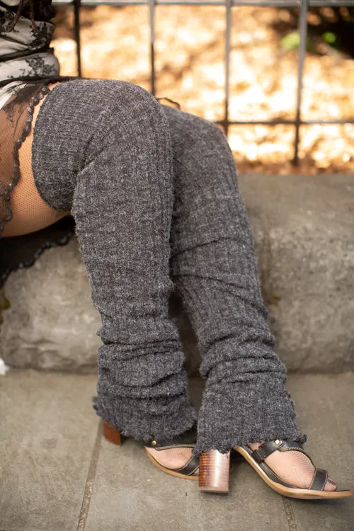 Super-Long Ribbed Leg Warmers