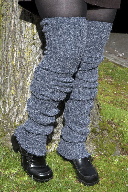 Super-Long Ribbed Leg Warmers